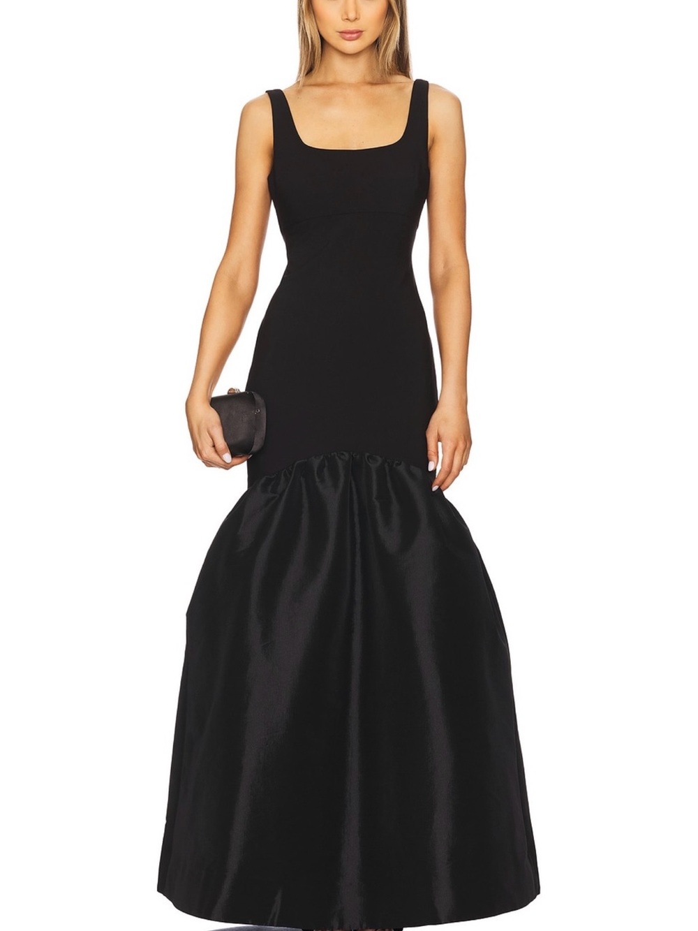 Likely Bowie Gown Black Square Neck Mermaid Dress